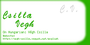csilla vegh business card