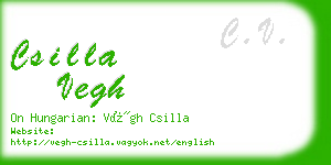 csilla vegh business card